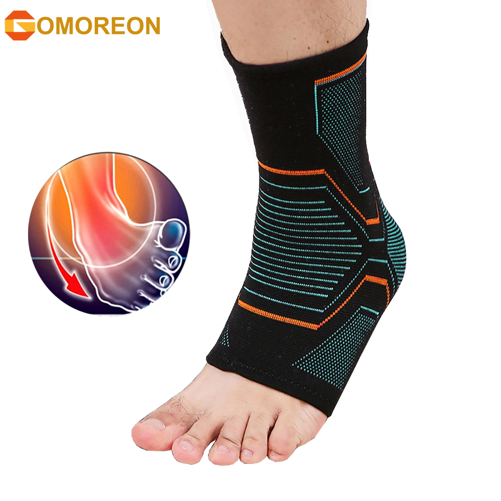 Ankle Brace Sock - 1 個足首ブレース圧縮スリーブ怪我回復関節痛腱サポート、足底筋膜炎足靴下アーチサポート付き