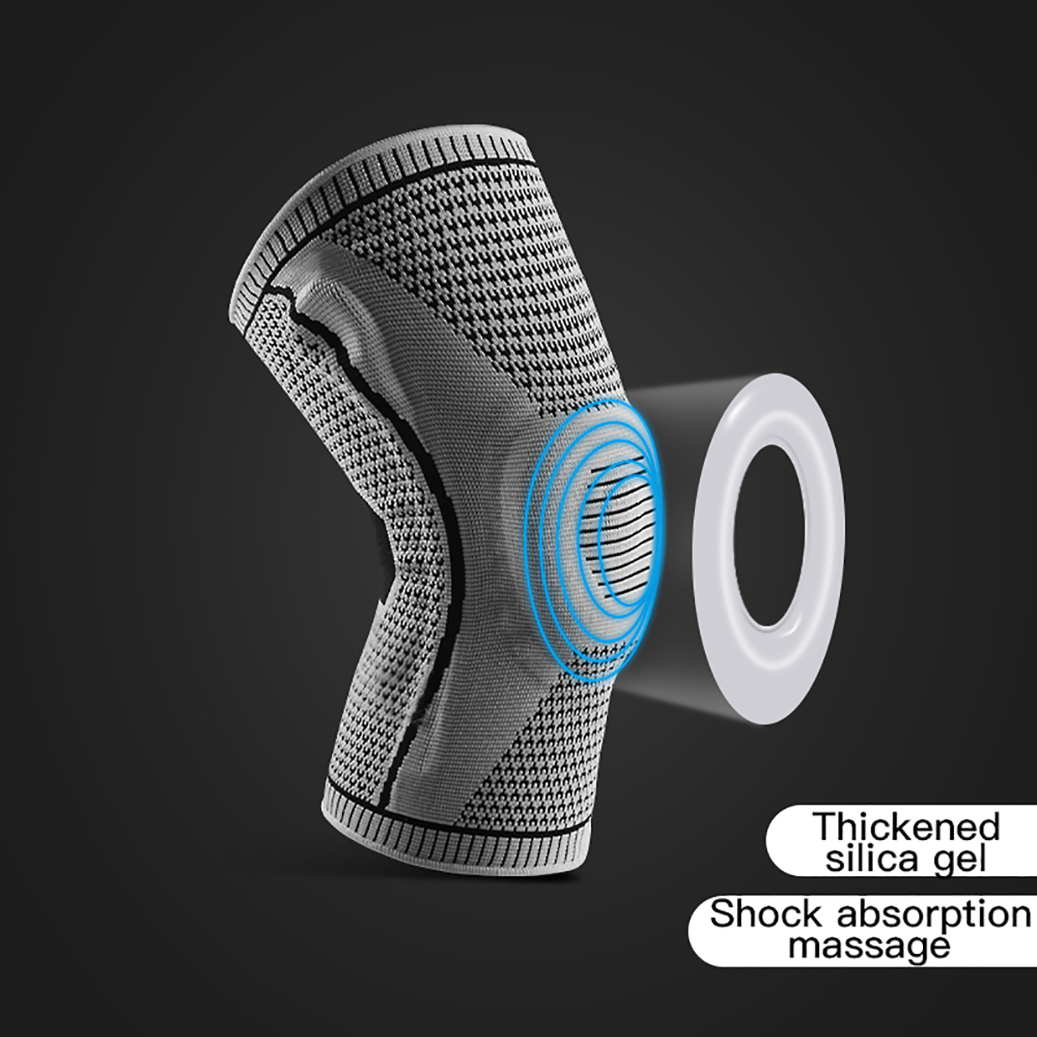 二重圧縮膝スリーブサポート 膝痛 スポーツ ランニング ジム - Compression Sleeve Calf のレビューと価格
