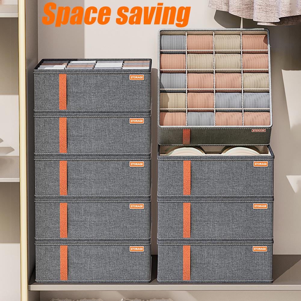 20グリッドソックス収納オーガナイザー、折りたたみ式布製収納 - Sock Organizer Tray のレビューと価格