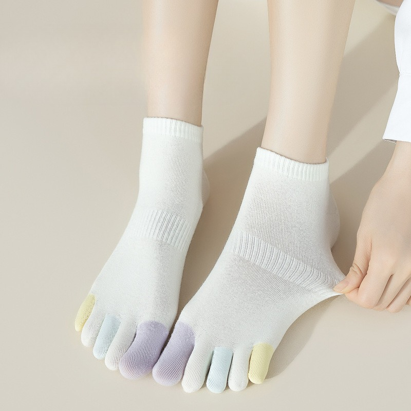 6足組 夏用 薄手 通気性 吸汗性 抗菌性 つま先が分かれた - Toe Sock Split のレビューと価格
