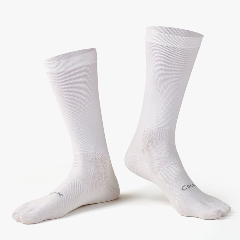 1/5 ペアメンズハイクルーファイブトゥソックスクールマック - Toe Sock Split のレビューと価格