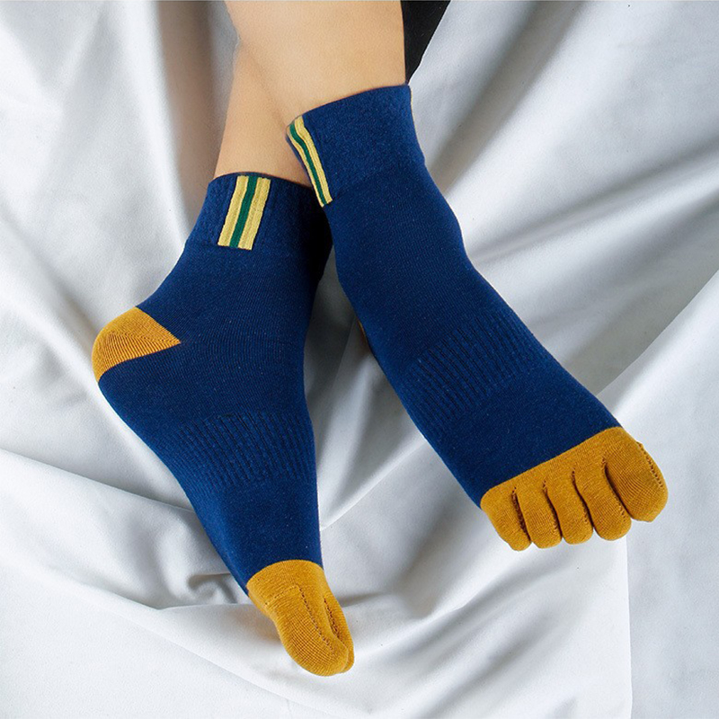 5 ペアメンズカジュアル 5 本指綿靴下通気性 5 本指スポ - Toe Sock Split のレビューと価格