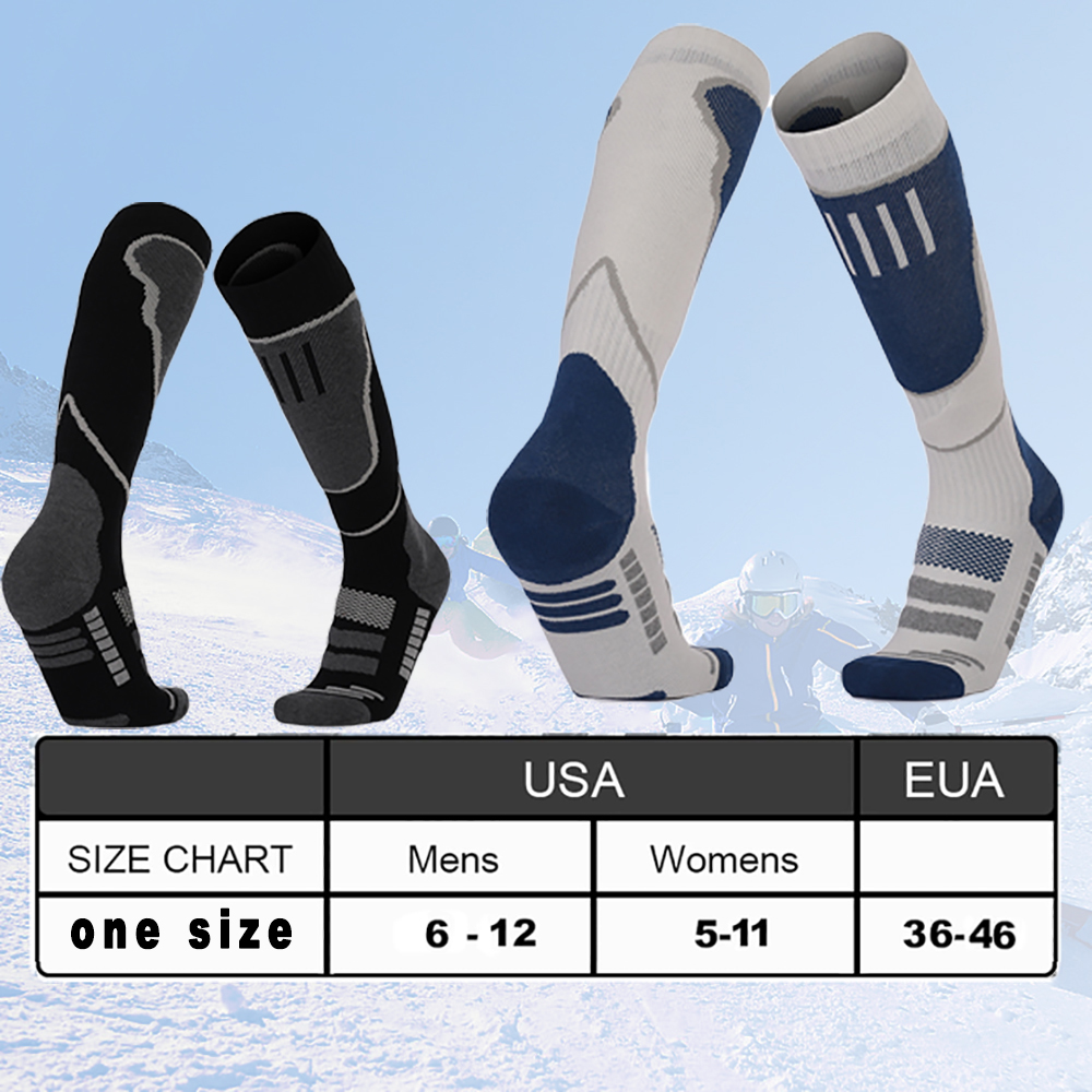 スキーソックス2足、スノーボード、雪、冬用の防寒ソックス、サ - Thermal Sock Winter のレビューと価格