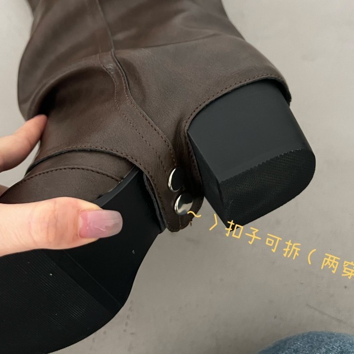 女性用折りたたみ式パイルロングチューブブーツ2026ウエスタ - Knee High Sock Women のレビューと価格