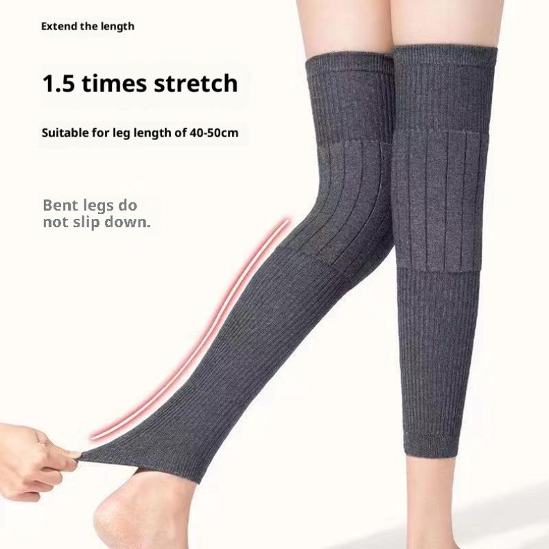1 ペア冬ニーハイソックスユニセックスレッグウォーマー暖かい - Thermal Sock Winter のレビューと価格