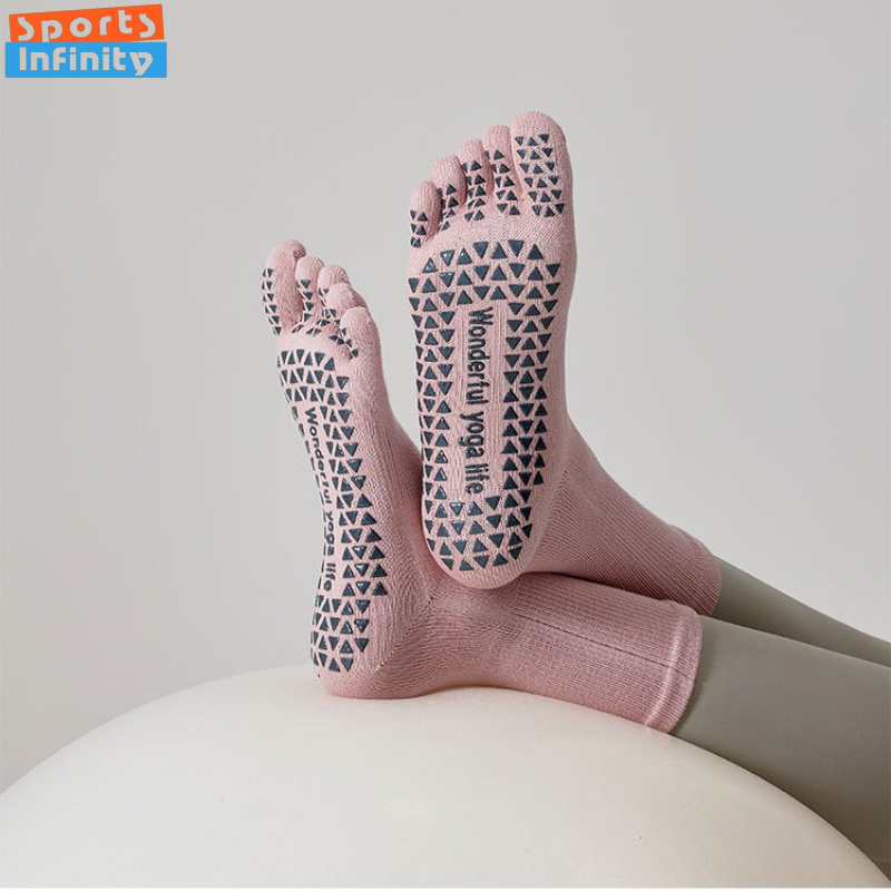 ファッション五本指分割つま先ヨガソックス滑り止め女性用プロフ - Toe Sock Split のレビューと価格
