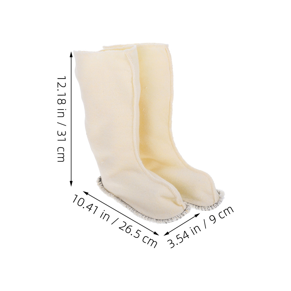 2組のレインブーツライナー、暖かく厚い断熱性のある柔らかいサ - Thermal Sock Winter のレビューと価格