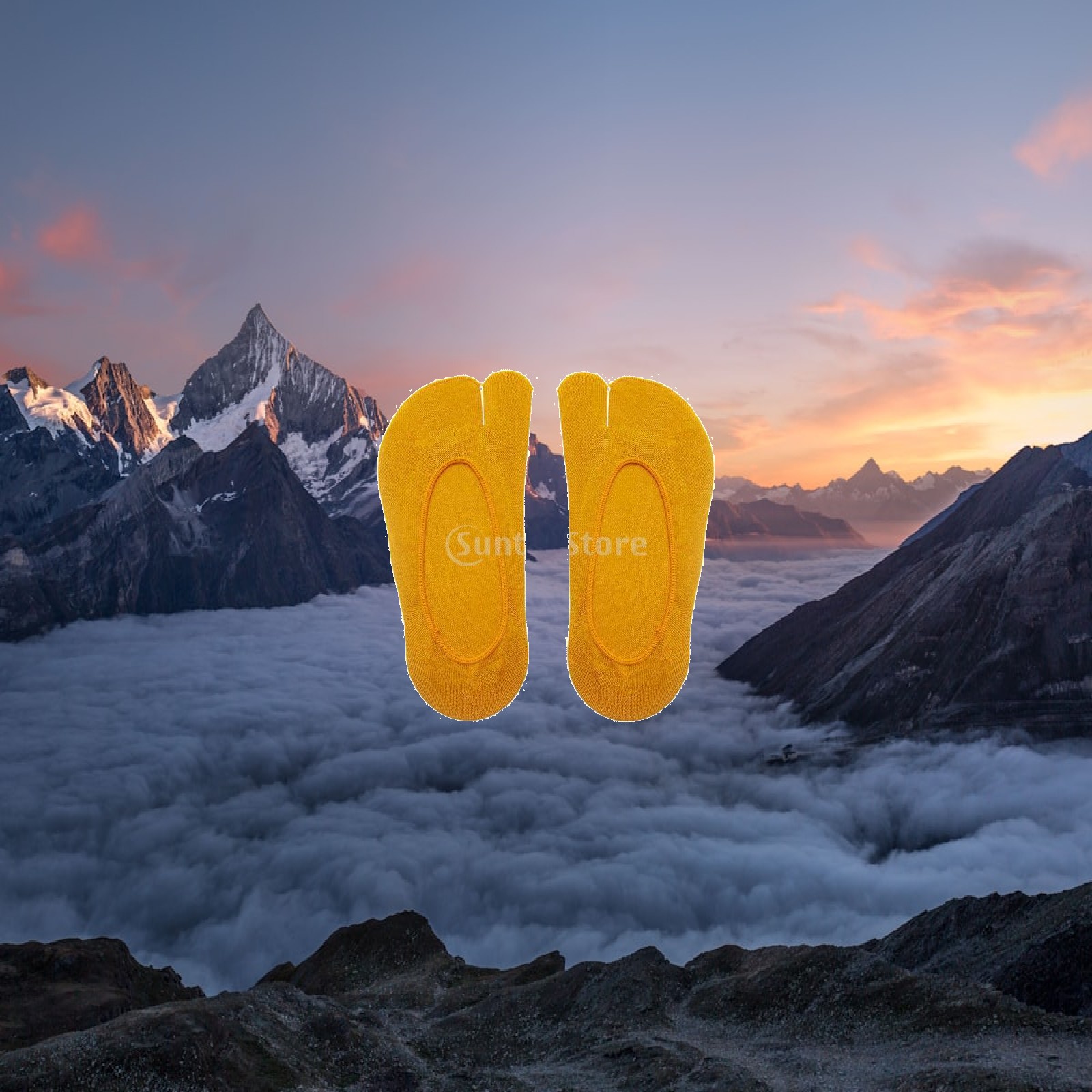 コットン製レディーストゥーソックス、二本指フリップフロップ、 - Invisibility Sock Loafer のレビューと価格